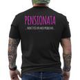 Donna Regalo Pensionata Magliette Donna Divertenti Regalo Pensione Con Collo A T-shirt da uomo con stampa posteriore