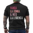 Donnaanda La Donna Il Mito La Leggenda Festa Di Compleanno Con Collo A T-shirt da uomo con stampa posteriore