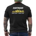 Dortmund Skyline My Love Landmark Stadium Ultras T-Shirt mit Rückendruck