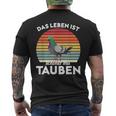 With Dove Das Leben Ist Schönmit Tauben T-Shirt mit Rückendruck