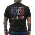 I Only Drink Beer On Two Occasions 4Th Of July Drinking Team Men's T-shirt Back Print
