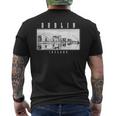 Dublin Irelandintage Souvenir Skyline Uk Dublin T-Shirt mit Rückendruck