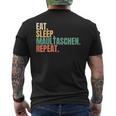 Eat Sleep Muzzle Repeat T-Shirt mit Rückendruck