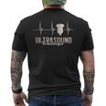 Ecografia Ecografia Ekg Pulse Ecografia T-shirt da uomo con stampa posteriore