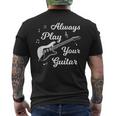El Guitarrista Que Dice Que La Guitarra Eléctrica Camiseta Hombre Estampado Espalda