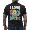 Me Encanta La Música De Los 90 Traje Retro Para Amantes De La Música De Los 90 Camiseta Hombre Estampado Espalda