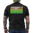 Equalizzatore Musicale Dj Party Tecnico Audio T-shirt da uomo con stampa posteriore