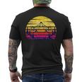 Escursionismo Natura Campeggio Montagne Retro Trekking T-shirt da uomo con stampa posteriore