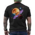 Espacio Motivo Galaxia Planeta Sol Universo Sistema Solar Camiseta Hombre Estampado Espalda