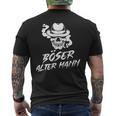 Evil Old Man Skull Grandpa Skull Grandad S T-Shirt mit Rückendruck