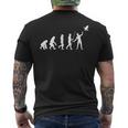 Evolution Falconer Falconry Falconry Falcons Hunting Hawk T-shirt da uomo con stampa posteriore