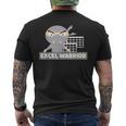 Excel Warrior Excel Ninja Excel Camicie Divertente T-shirt da uomo con stampa posteriore