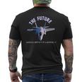 F-35 Lightning F-35 Aereo Da Combattimento T-shirt da uomo con stampa posteriore