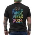 Family 2024 Vibes Family Vacation Making Memories Summer Men's T-shirt Back Print