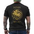 Father Of Cats Camicia Per Gatto E Papà T-shirt da uomo con stampa posteriore