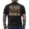 Festa Del Papà Regalo Padre Divertenti Papà E Figlia T-shirt da uomo con stampa posteriore