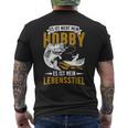 Fishing Ist Mein Lebenstiel Angeling Ist My Lebenstiel T-Shirt mit Rückendruck