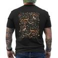 Forest Friends Animals Wildflowers Cottagecore Nature Lover Men's T-shirt Back Print