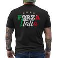 Forza Italia For Italian Football Fans T-Shirt mit Rückendruck