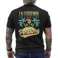 Frase Divertente Pensione Pensionamento Pensionato Regalo T-shirt da uomo con stampa posteriore