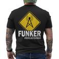 Funker Sayings Funkeroluntige Fire Brigade T-Shirt mit Rückendruck