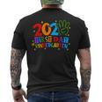 Back To School Happy First Day Of Kindergarten 2024 Men's T-shirt Back Print