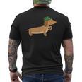 Bavarian Dachshund Oktoberfest Dachshund S T-Shirt mit Rückendruck