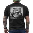 Cat Ramen Fiesta Kitten Anime Ramen Cat Enthusiast T-Shirt mit Rückendruck