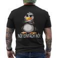 With Cute Penguin Bevor Du Fragst Nein Nö T-Shirt mit Rückendruck