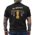 Be Different Cat T-Shirt mit Rückendruck