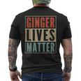 Ginger Lives Matter Retro Colours Redhead T-Shirt mit Rückendruck