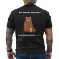 Wie Macht Der Bär Bier Lust T-Shirt mit Rückendruck