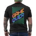 Game Over Iintage Retro Console Ps5 Gaming T-Shirt mit Rückendruck