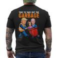 Garbage For Trump 2024 Time To Take Out Garbage Biden Men's T-shirt Back Print