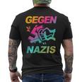 Gegenen Rechts Text In German Text T-Shirt mit Rückendruck