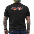 Germany And Switzerland German Swiss Flag T-Shirt mit Rückendruck