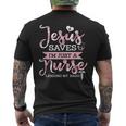 Gesù Salva Sono Solo Un Dono Religioso Di Fede Cristiana T-shirt da uomo con stampa posteriore
