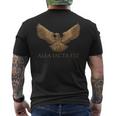 Giulio Cesare Citazione Alea Iacta Est Steampunk Eagle Spqr T-shirt da uomo con stampa posteriore