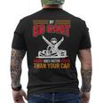 My Go Carta Piùeloce Della Tua Gara Di Go Kart T-shirt da uomo con stampa posteriore