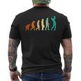 Golf Human Evolution Golfers Golf Players Golfing Apparel Men's T-shirt Back Print