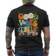 Good Vibes Only Flowers Peace Positive Vibes Cute Men's T-shirt Back Print