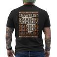 Grambling Hbcu With Africa Alumni Historical Black College Men's T-shirt Back Print