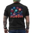 Grandi Fuochi D'artificio Con Felice Anno Nuovo Costume T-shirt da uomo con stampa posteriore