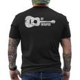 Guitar My Therapist Acoustic Guitarist Musical Therapy T-shirt da uomo con stampa posteriore