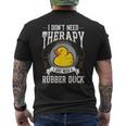 Gummiente Therapie Quietscheente Badeente Gummienten T-Shirt mit Rückendruck