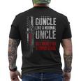 Guncle Like Normal Uncle More Fun Owns Guns Vintage Men's T-shirt Back Print