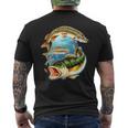 Guter Fang 3 Fisch T-Shirt mit Rückendruck