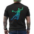 Handball Handballer Handball Player Children Boys Men T-Shirt mit Rückendruck