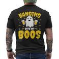 Happy Halloween Hanging With My Boos Halloween Ghost Men's T-shirt Back Print