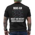 Was Hast Du Nichterstanden Dancing Dancer Dance Steps T-Shirt mit Rückendruck